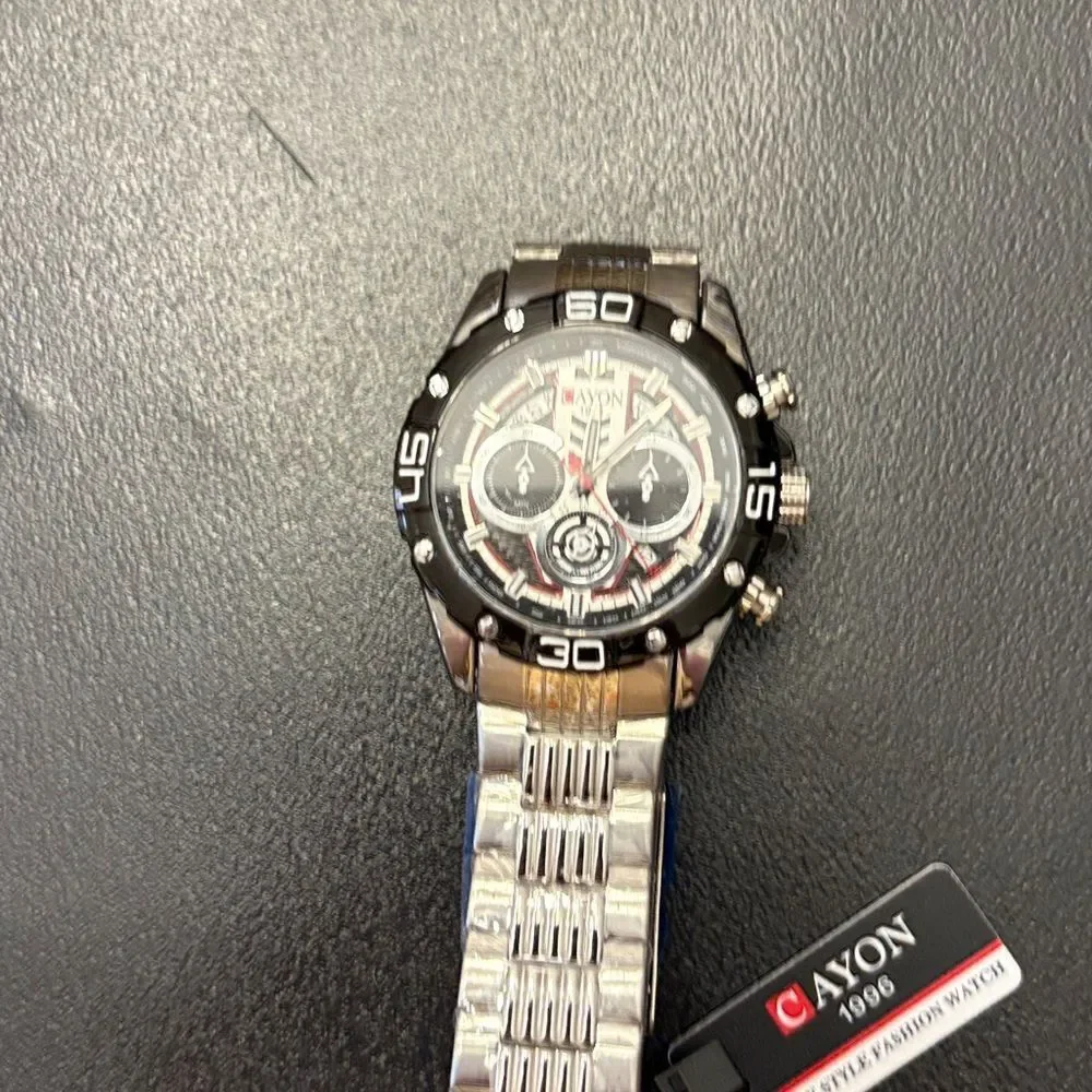Cayon Sliver-toned Watch